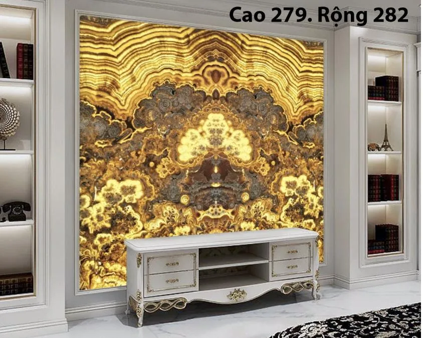 Sự Lựa Chọn Thông Minh Cho Phòng Khách Nhỏ: Đá Onyx Xuyên Sáng Tự Nhiên